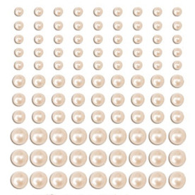 Набір половинок перлин Cream Pearl Embellishments, Melissa Frances