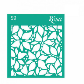 Трафарет многоразовый самоклеющийся, №59, Новый год, 9х10см, Rosa Talent