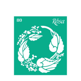 Трафарет багаторазовий самоклеючий, №80, Текстури, 9х10см, Rosa Talent