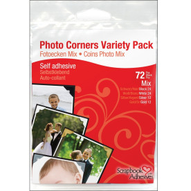 Уголки для крепления фотографий Paper Photo Corners Variety Pack от Scrapbook Adhesives