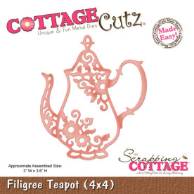 Нож для вырезания Filigree Teapot 10,2х10,2 см от CottageCutz