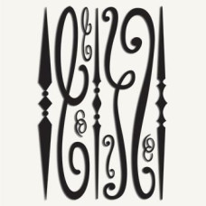 Набор натирок Texture Rubbings: Scrolls от 7gypsies