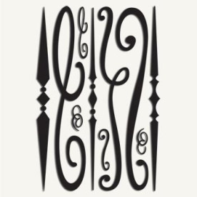 Набор натирок Texture Rubbings: Scrolls от 7gypsies