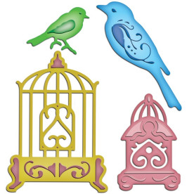 Нож для вырезания и тиснения Bird Sanctuary, 4шт от Spellbinders