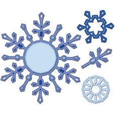 Ніж для вирізання та тиснення Snowflake, 4шт від Spellbinders