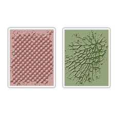 Папки для тиснення Embossing Book Checkerboard and Cracked Set від Tim Holtz
