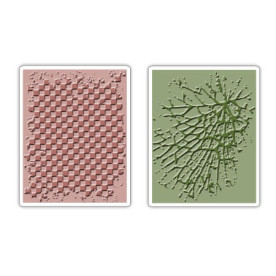 Папки для тиснения Embossing Book Checkerboard and Cracked Set от Tim Holtz