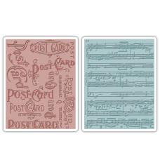 Папки для тиснення Postcard and Sheet Music від Tim Holtz
