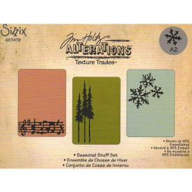 Папки для тиснення Seasonal Stuff Set, 3шт від Tim Holtz