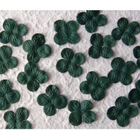 Набор 10 гортензий темно-зеленого цвета, 25 мм