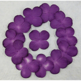 Набір 10 квіток гортензії фіолетового кольору, 5 см