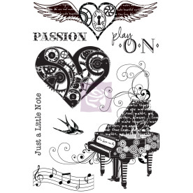 Набор резиновых штампов Musicale, 8 шт., Prima