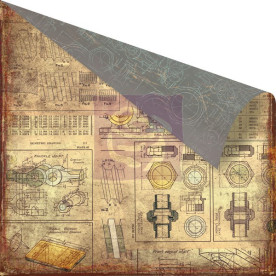 Двусторонняя бумага Tools 30х30 см от Prima