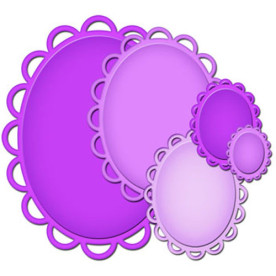 Набор ножей для вырезания Lacey Ovals, 5 шт. от Spellbinders