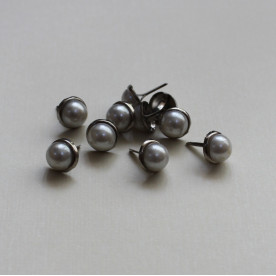 Брадси для скрапбукінгу білого кольору, 10 шт, 8 мм