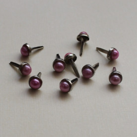 Брадси для скрапбукінгу рожевого кольору, 10 шт, 6мм