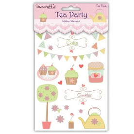 Наліпки з гліттером "Чай" від Dovecraft