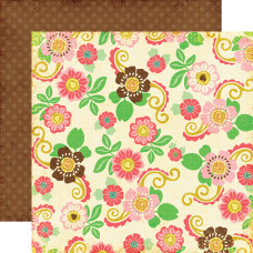 Двусторонний лист бумаги Floral Dress, 30х30 см от Echo Park