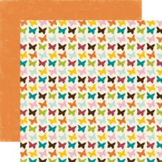 Двусторонний лист бумаги Flutter, 30х30 см от Echo Park