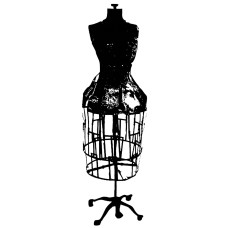 Резиновый штамп Dress Form, Tim Holtz, 5х14 см
