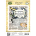Резиновый штамп Fleuriste Newsprint, Justrite, 12х15 см