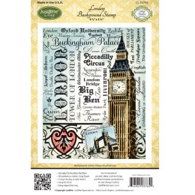 Гумовий штамп London, Justrite, 11,5х14,5 см
