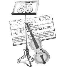 Силиконовый штамп Violin Collage, La Blanche, 7,5х10 см