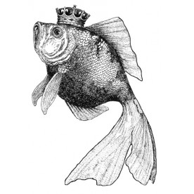 Силіконовий штамп Goldfish Royalty, La Blanche, 7,5х10 см