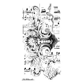 Силиконовый штамп Note Background, La Blanche, 6х11,5 см
