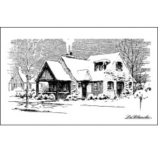 Силиконовый штамп Winter House, La Blanche, 6х10 см