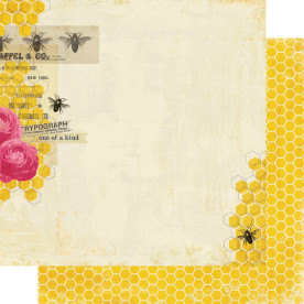 Двусторонняя бумага Perfect Best- Honey 30x30 см от My Mind's Eye