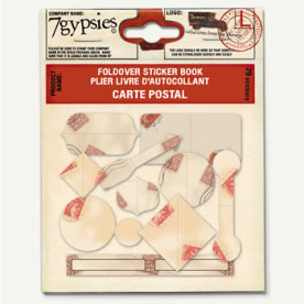 Набір стікерів Fold over sticker books-Carte Postal від 7gypsies