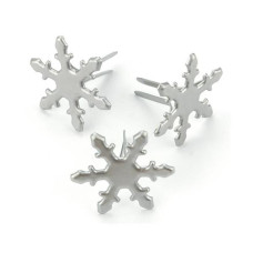 Набір брадс Pewter Snowflakes, Creative Impressions, 50 шт