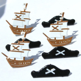 Набір брадс Pirate від компанії Eyelet Outlet, 12 шт