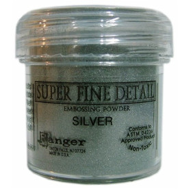 Пудра для ембоссінга сріблястого кольору Super Fine Embossing Powder від Ranger