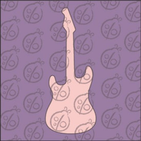 Фигурка-чипборд "Гитара" Маленькая