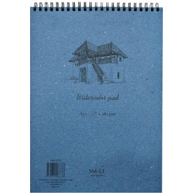 Альбом для акварели на спирали, Authentic, A3, 280г/м2, 30л, Smiltainis