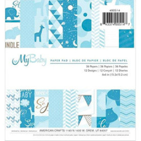 Набір паперу My Baby Boy 18 аркушів, 15х15 см, Imaginisce