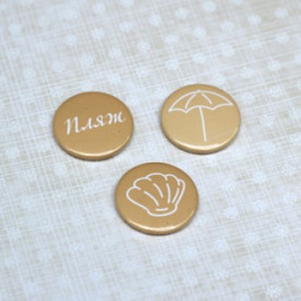 Набор значков-фишек Пляж, 3 шт