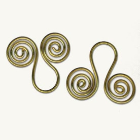 Металлические клипсы Spirals: Drop Style от 7gypsies