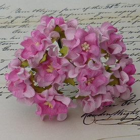 Набор из 5 декоративных цветков гардений светло-розового цвета, 35 мм