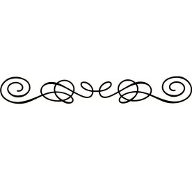 Акриловий штамп Вензель / завиток 7.0см х 1.0см