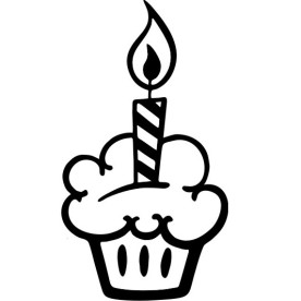 Акриловый штамп Пирожное 3.5см x 2.0см