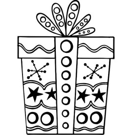 Акриловый штамп Подарок 4.4см x 3.2см