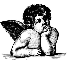 Акриловий штамп Ангелятко 4.0см x 3.3см