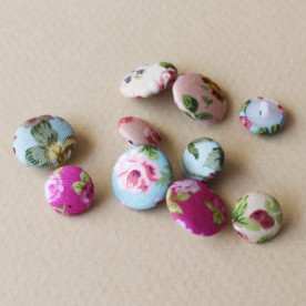 Набор пуговиц для скрапбукинга "Цветочный", 10 шт, 15 мм, 20 мм