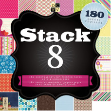 Набір односторонньої паперу Stack 8, 30х30 см 60 аркушів від DCWV, 