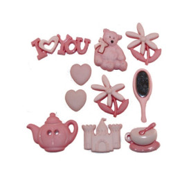 Набір ґудзиків Little Girl від Dress It Up