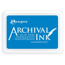 Перманентные чернила для штампинга Archival Ink Manganese Blue от Ranger