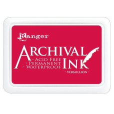 Перманентные чернила для штампинга Archival Ink Vermillion от Ranger